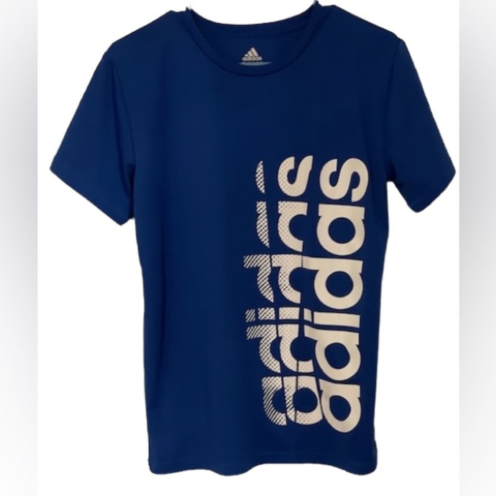 Boys royal blue Adidas Tee